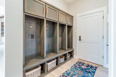 Bathroom with Built-in Shelves